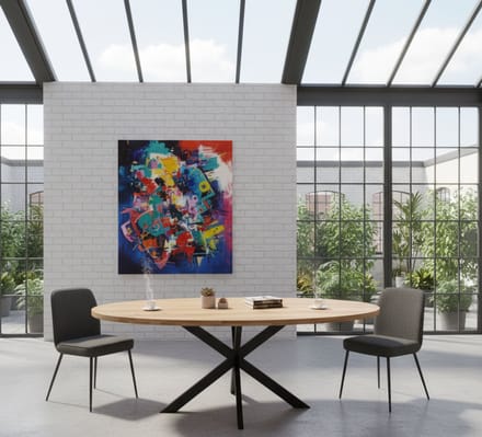 Eettafel Ovaal Geolied Eikenhout Matrixpoot 200x100 cm Luxe Design Novihome