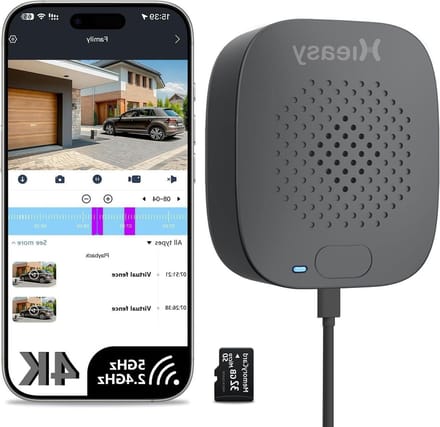 Beveiligingscamera - Camera voor Thuis - Woning Bewaken - Magnetische Montage - 4K 8MP - Wit
