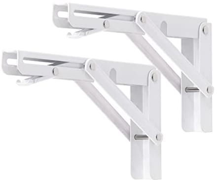Inklapbare plankbeugels 20 cm - Zwaar belastbare L-beugel voor werkbank - Set van 2