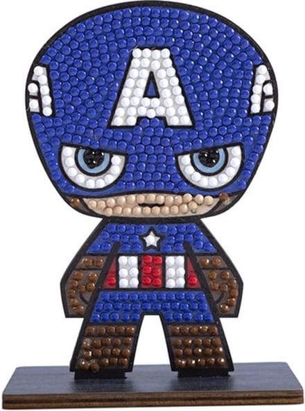 Crystal Art Figurine Marvel Captain Amercia