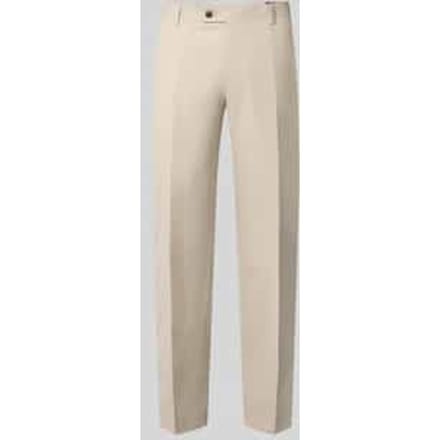 straight fit broek van scheerwolmix