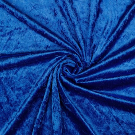 Velours de panne - 140cm breed - Cobaltblauw - 10 meter