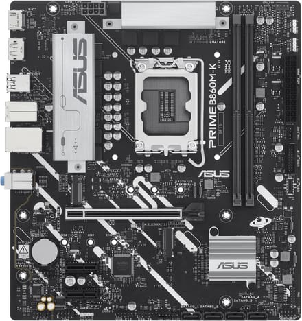 ASUS PRIME B860M-K Moederbord - Intel B860 - Intel LGA1851 - DDR5 RAM - Micro-ATX