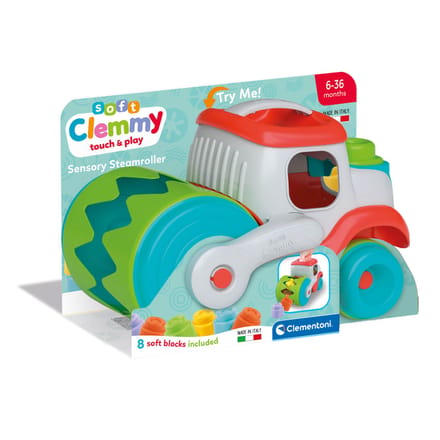 Baby Clementoni - Clemmy - Blokken-etende Wals - Sensorisch Speelgoed - vanaf 6 maanden
