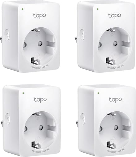 TP-Link Tapo P110 - Slimme Stekker - Smart Plug - 4 stuks - WiFi Stopcontact - Energiebewaking