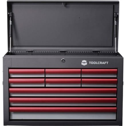 TOOLCRAFT 887090 Werkplaatswagen Kleur (specifiek): Grijs, Antraciet, Rood