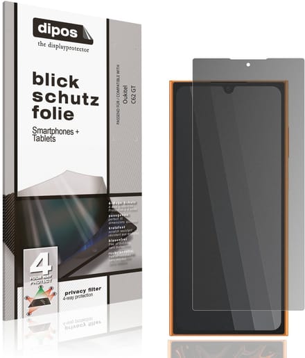 dipos – Matte Privacy Screenprotector geschikt voor Oukitel C62 GT | Anti-Spy Beschermfolie