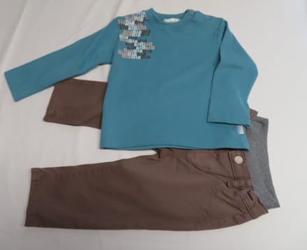 Ensemble - Jongens - Blauw / bruin - 18 maand 86