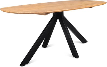 Eettafel Runa Deens ovaal mangohout 200 cm - Naturel