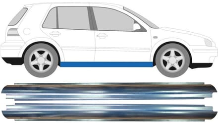 Reparatie dorpel voor Volkswagen Golf 4 1997-2006 / Links = Rechts / Set