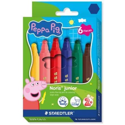 STAEDTLER Peppa Pig x Noris junior kleurstift- set 6 st