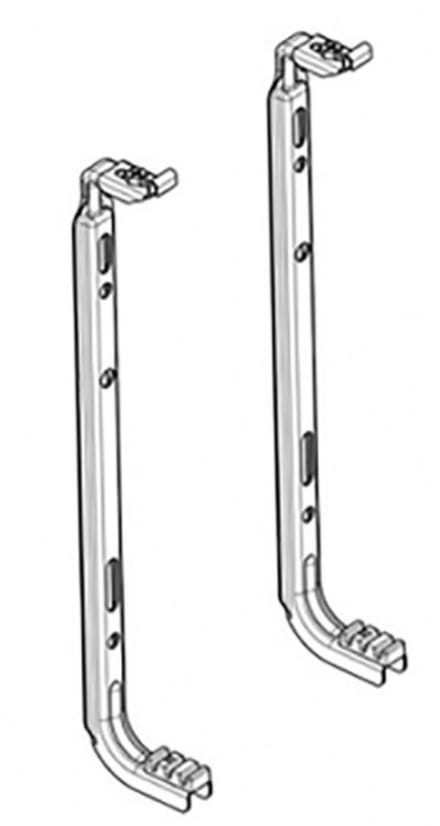 BELRAD J-console voor standaard radiator H400 – 2 stuks – Metaal