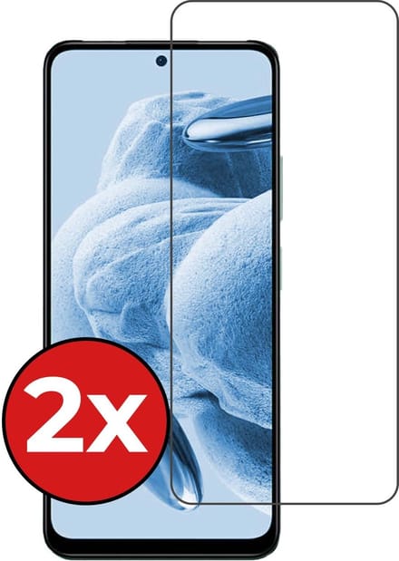 Screenprotector - 2 Stuks - Geschikt voor Xiaomi Redmi Note 12 5G - Extra Sterk - Beschermglas - Gehard Glas - Tempered Glass - Screen Protector
