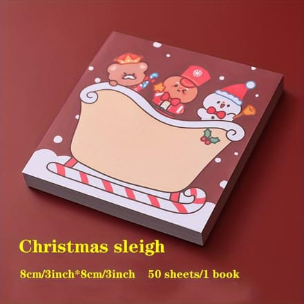 Notes Adhésives Créatives Série Noël Dessin Animé pour Étude et Bureau