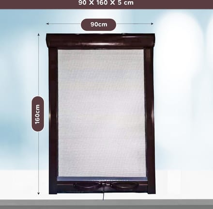 PALMAT Rolhor voor ramen Bruin 90 x 160 cm