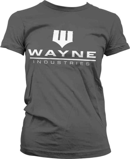 DC Comics Batman Dames Tshirt -L- Wayne Industries Logo Grijs