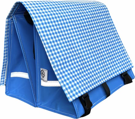Du Baj  Luxe L - Dubbele Fietstas - 45 l - Aquablauw