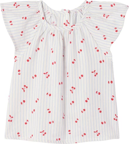 Vertbaudet Blouse met korte mouwen voor babymeisjes