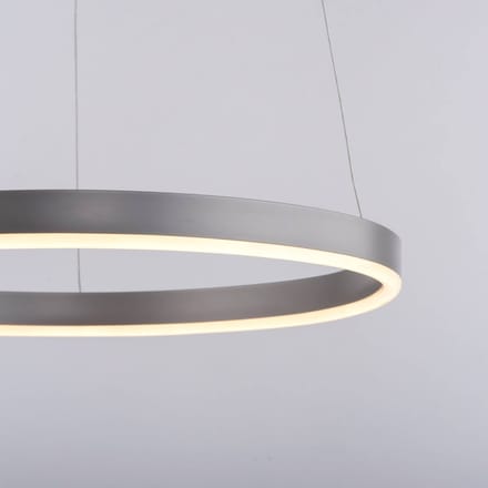 JUST LIGHT. GmbH LED hanglamp Ritus, Ø 39,3cm, aluminium
