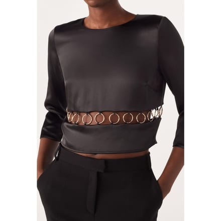 BA&SH Top Casy Noir Taglia: S | Maglie a manica lunga Outlet | Donna