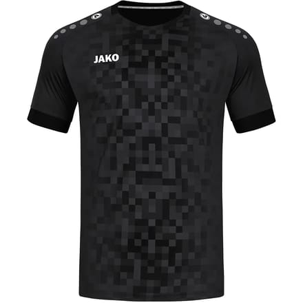 Jako Pixel Shirt Korte Mouw Kinderen - Zwart | Maat: 152