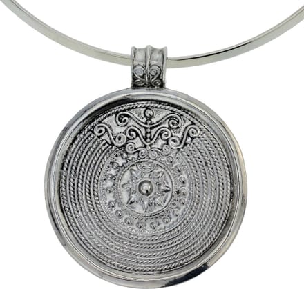 Behave Ibiza ketting met ronde hanger