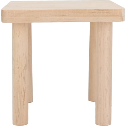 Hamster Speel Houten Platform Vierkant Decoratief Natuurlijke Textuur Hamster Standaard Platform voor beige