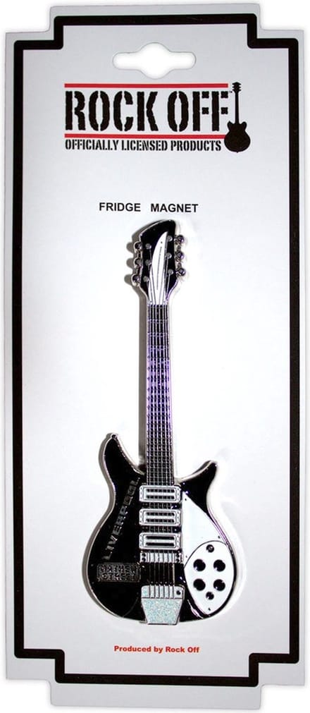 - Mathew Street B&W Guitar Koelkastmagneet - Multicolours