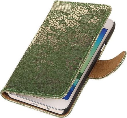Lace Donker Groen Microsoft Lumia 535 Book/Wallet Case/Cover Hoesje