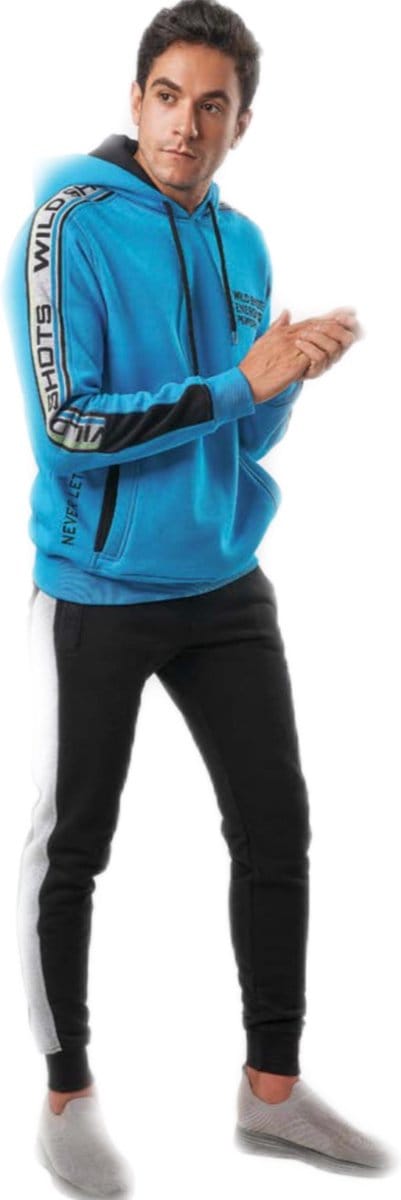 Embrator mannen Joggingpak blauw/zwart maat L