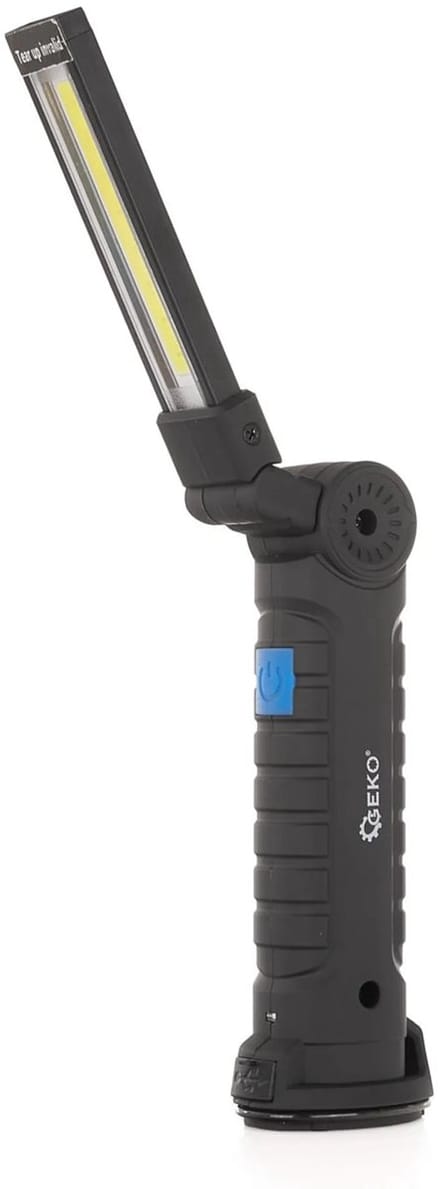 GEKO Opvouwbare LED-werkplaatslamp - 5 functies - Magnetisch - Compact ontwerp