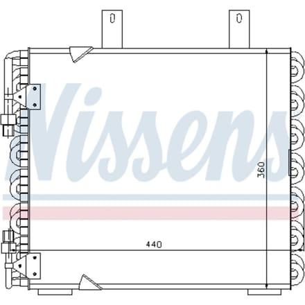 Condensator, airconditioning NISSENS 94172