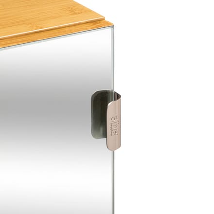 5Five Bamboe Modern Badkamerkast met modulaire spiegel deur - Ideaal voor elke ruimte, groot of klein