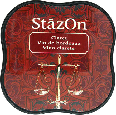 Tsukineko StazOn Midi inkpad - Claret
