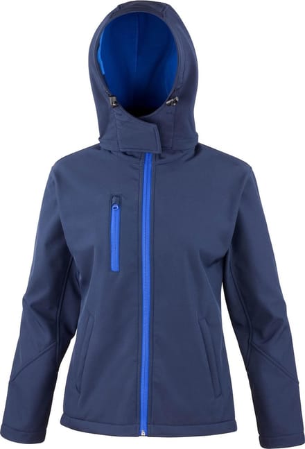 Result Women´s TX Performance Hooded Soft Shell Jacket RT230F - Navy/Royal - M