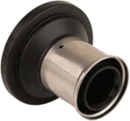 Henco Super Size Rechte Persverloopkoppeling - 75 mm x 50 mm - Kunststof PVDF met RVS Hulzen - Model 8HNA-PK50