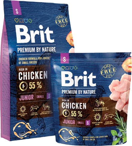 Brit Premium By Nature Junior S Hondenvoer - 3 kg