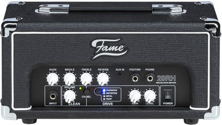 Fame 20RH - Transistorversterker top voor elektrische gitaar