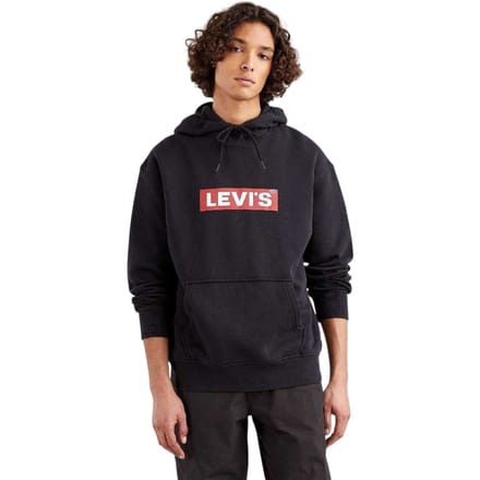 Levis Heren Grafische Relaxed Fit Hoodie (Zwart)