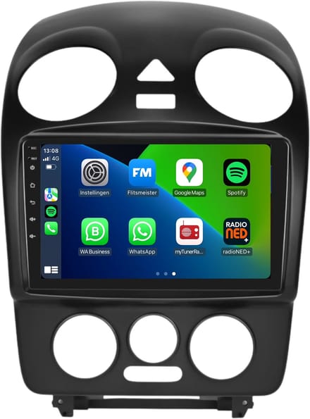CarPlay autoradio geschikt voor Volkswagen Beetle | 2004 t/m 2010 | Android 13 | Draadloos Apple CarPlay & Android Auto | 2GB + 32GB | 8-Core | Davilon | 2025 model | 2004 2005 2006 2007 2008 2009 2010 | Bluetooth & Wifi