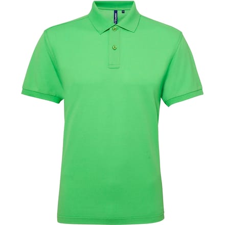 Asquith & Fox Heren Poloshirt met korte mouwen Prestatiemengsel (Kalk)