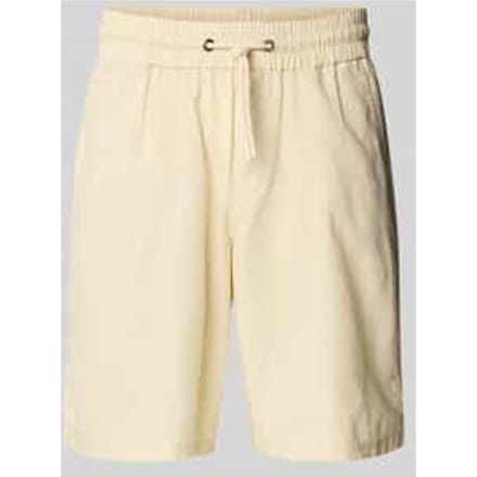 Regular fit sweatshorts van linnenmix, model 'BAY'