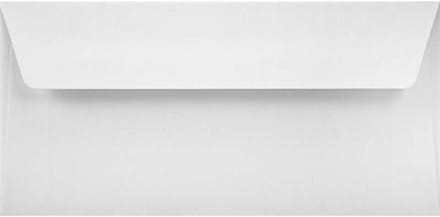 Witte enveloppen DIN lang 11x22cm voor uitnodigingen en kaarten