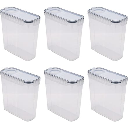 6 STuks Filament Opbergdozen met 24 Labels 1 Stift 3D Print Filament Spoel Container voor Thuisgebruik Water- en Stofdicht white