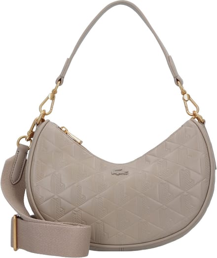 LACOSTE Schoudertas Maheki Moon Bag Simply Taupe