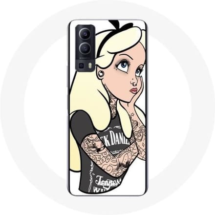 Coque - Maniacase - Vivo Y72 - Souple - Blanc - Princesse tatouée