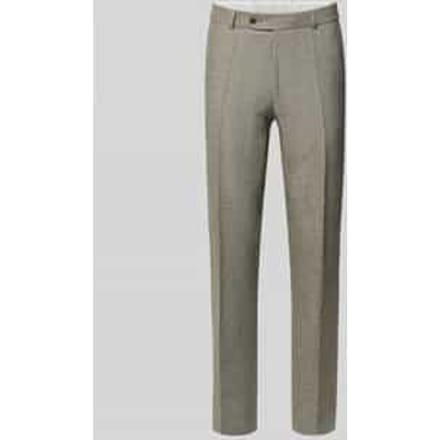 pantalon van linnenmix met achterzakken