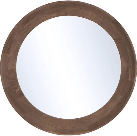 by Mooss - Spiegel - Umber - Hout - Mat - Donkerbruin - Rond - Ã˜ 68 cm