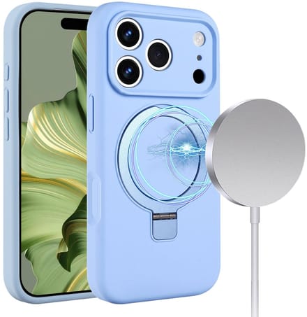 Solidenz hoesje - Geschikt voor iPhone 17 Pro Max en geschikt voor iPhone 18 Pro Max - Geschikt voor MagSafe - Standaard - Blauw