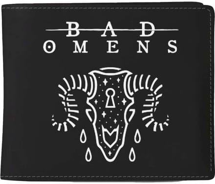 Rocksax Bad Omens - Ramskull Portemonnee - Zwart